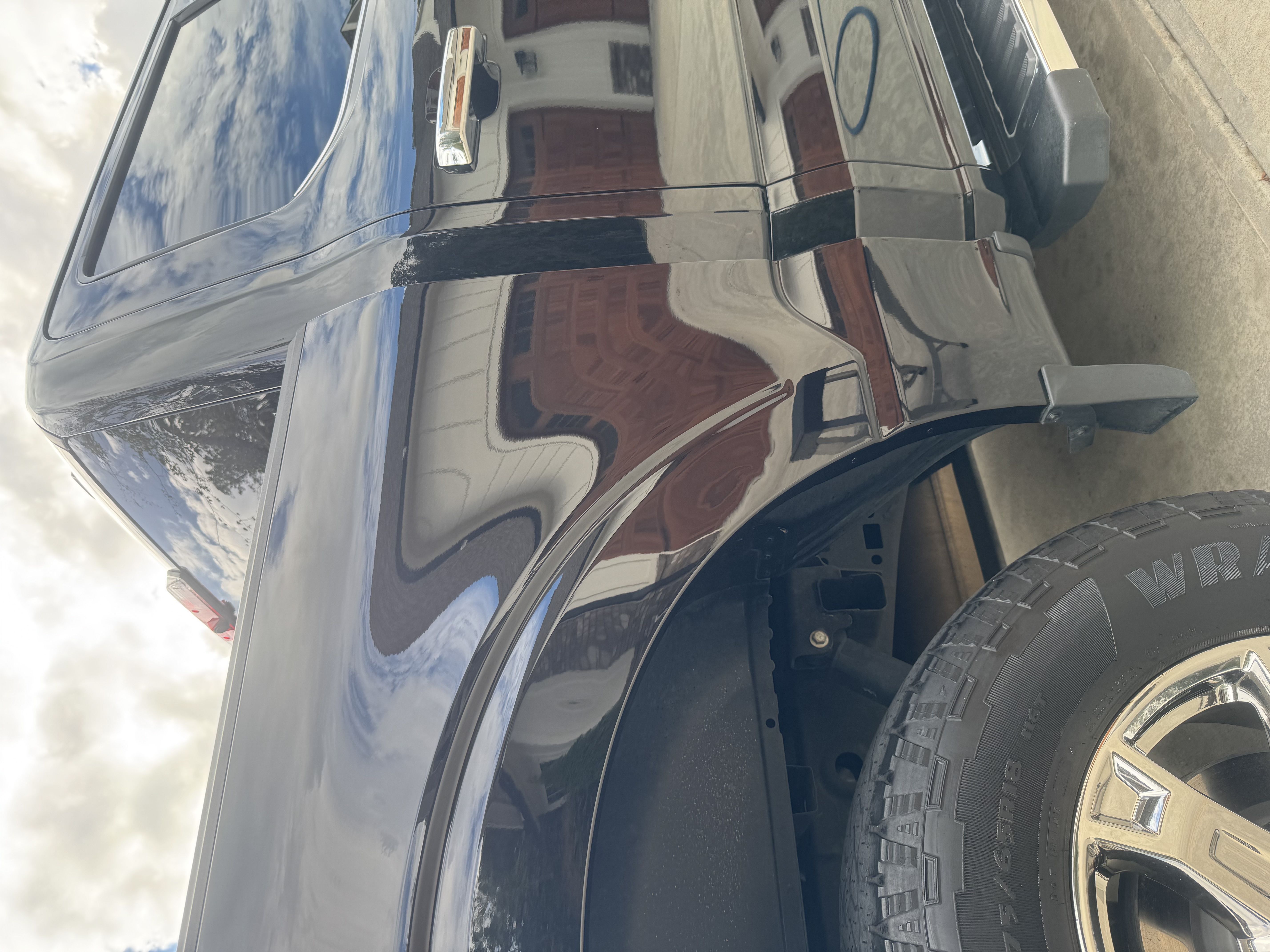 Buffed and polished truck